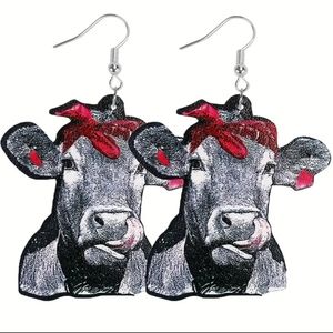 COW EARRINGS NWT